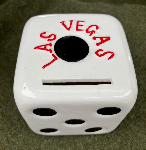 Vintage Dice Coin Bank Vegas, Baby - Etsy