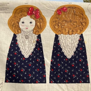 Vintage Cranston Goldilocks Cut and Sew Doll - read item details