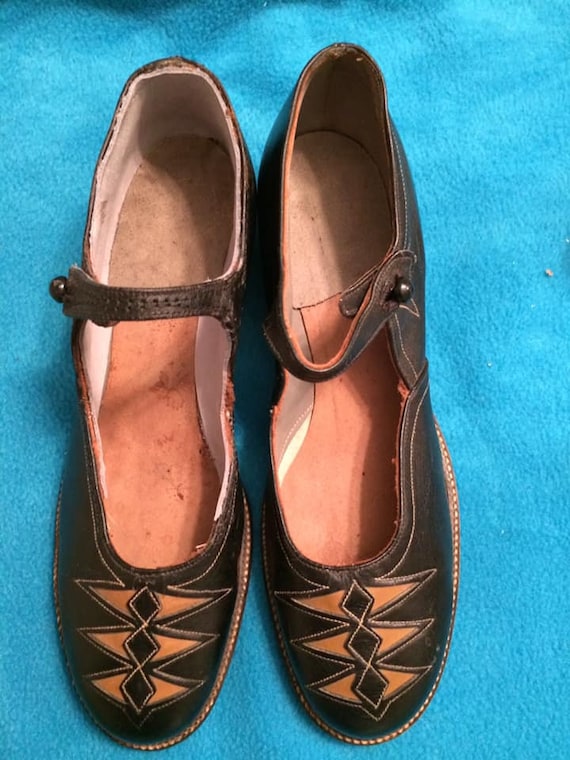 1920s Deco Design Maryjanes, ladies shoes