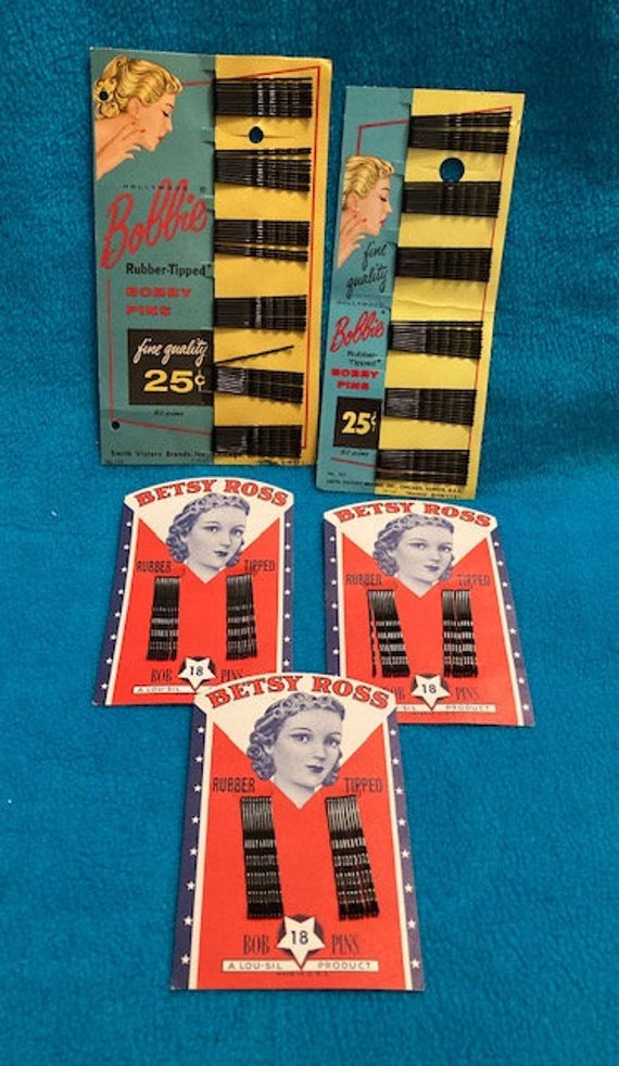 Vintage Bobbie PIns 1940s-50s. NOS