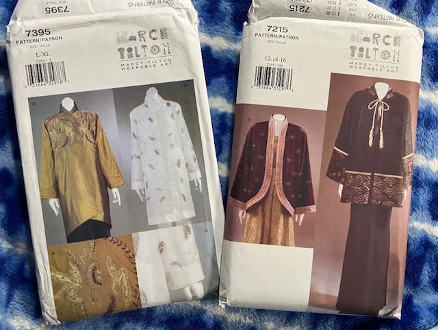 UNCUT Vogue 8934, 7215 and 7395 - Marcy Tilton Coat Designs, Sizes