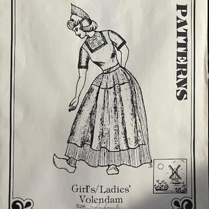 Hollandia Patterns for Authentic Dutch Folk Costumes - Kiddie Sizes - Etsy