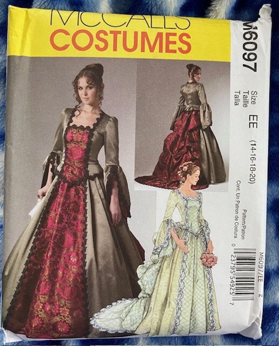 UNCUT Mccall’s Costumes Patterns for Victorian Gowns - M6097 and 3292 ...