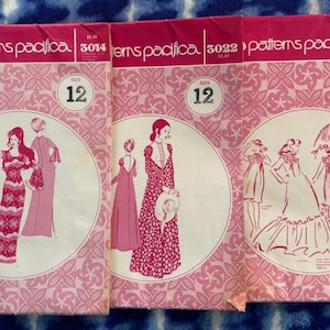 UNCUT Patterns Pacifica 3014, 3022, 3061 - Muumuus size 12 or 34" bust