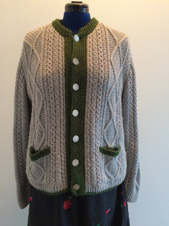 Trachten style Hand-knit Sweater