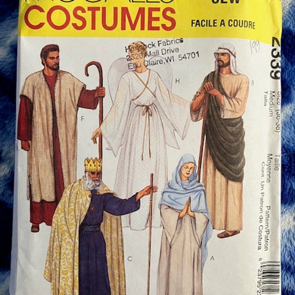 McCall's 2339  and 2060 - Biblical Costumes, size 36-38" chest, cut 40-42"