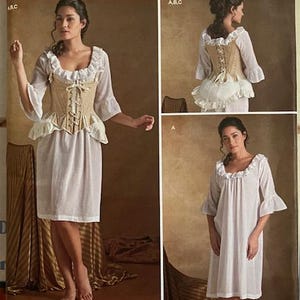 Simplicity American Duchess Patterns 8162 and 8941 - 18th Century clothes sizes 14-22
