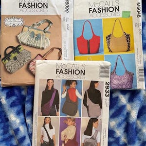 UNCUT McCalls 5824, 6046, 2933, 4851 - bags and more!