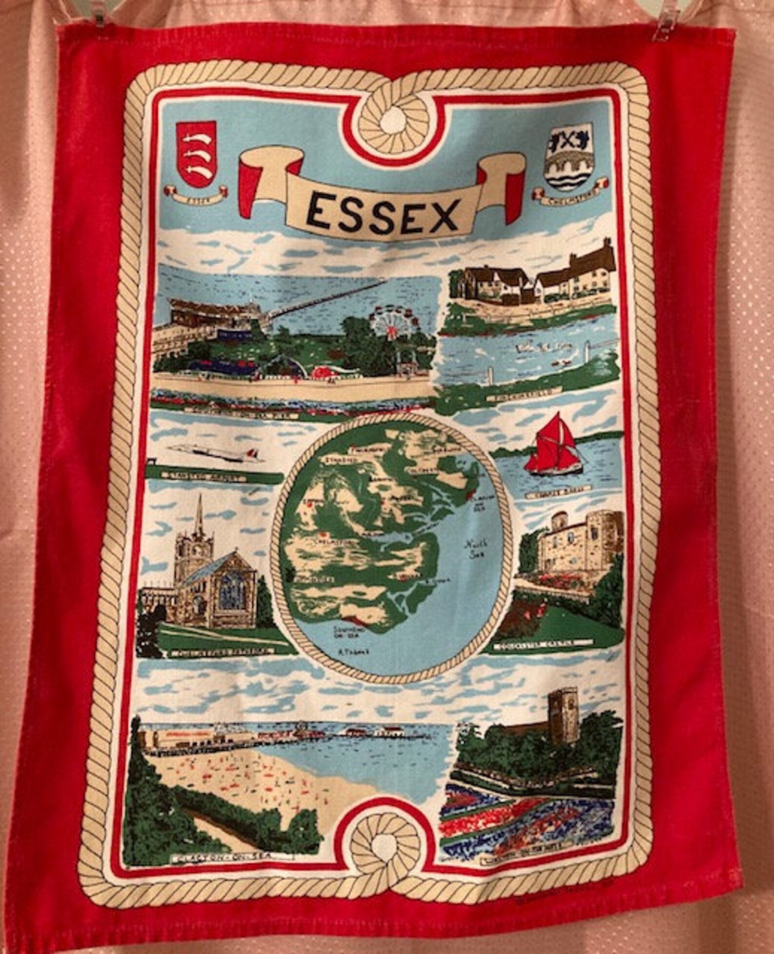Souvenir Tea Towels from Essex Etsy