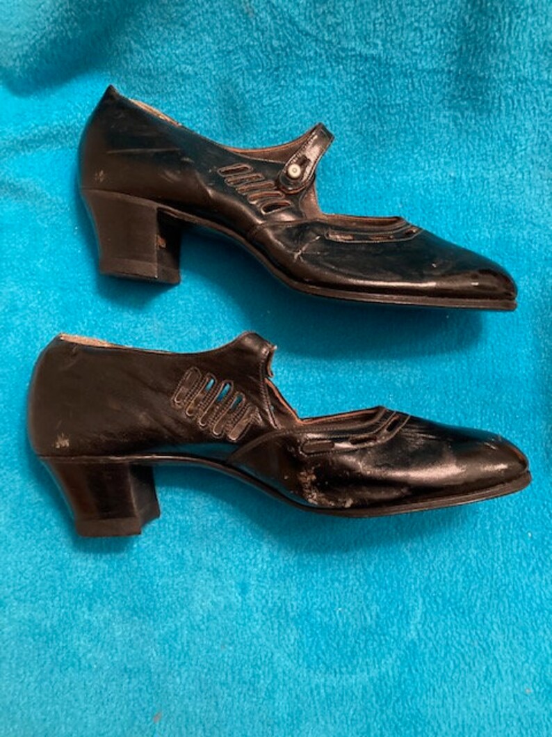 1920s Ladies Mary Jane Shoes Size 7 / Etsy