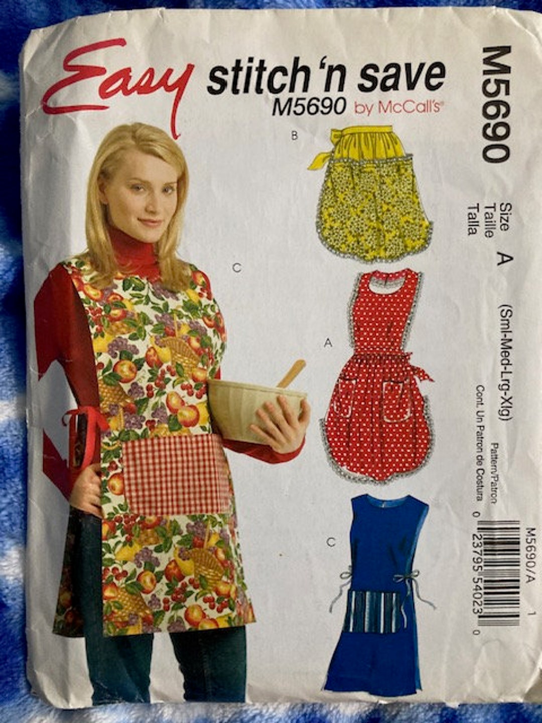 UNCUT Mccall's Apron Patterns, One Size Fits All - Etsy