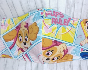 Skye Paw Patrol Mask: Reusable Cotton Face Covering