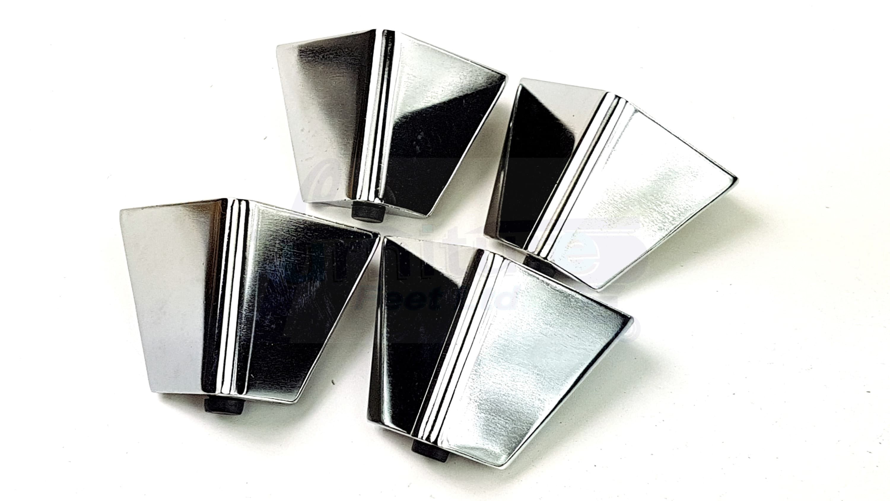 Metal Furniture Feet Chrome Finished Furniture Legs 95mm High Etsy UK