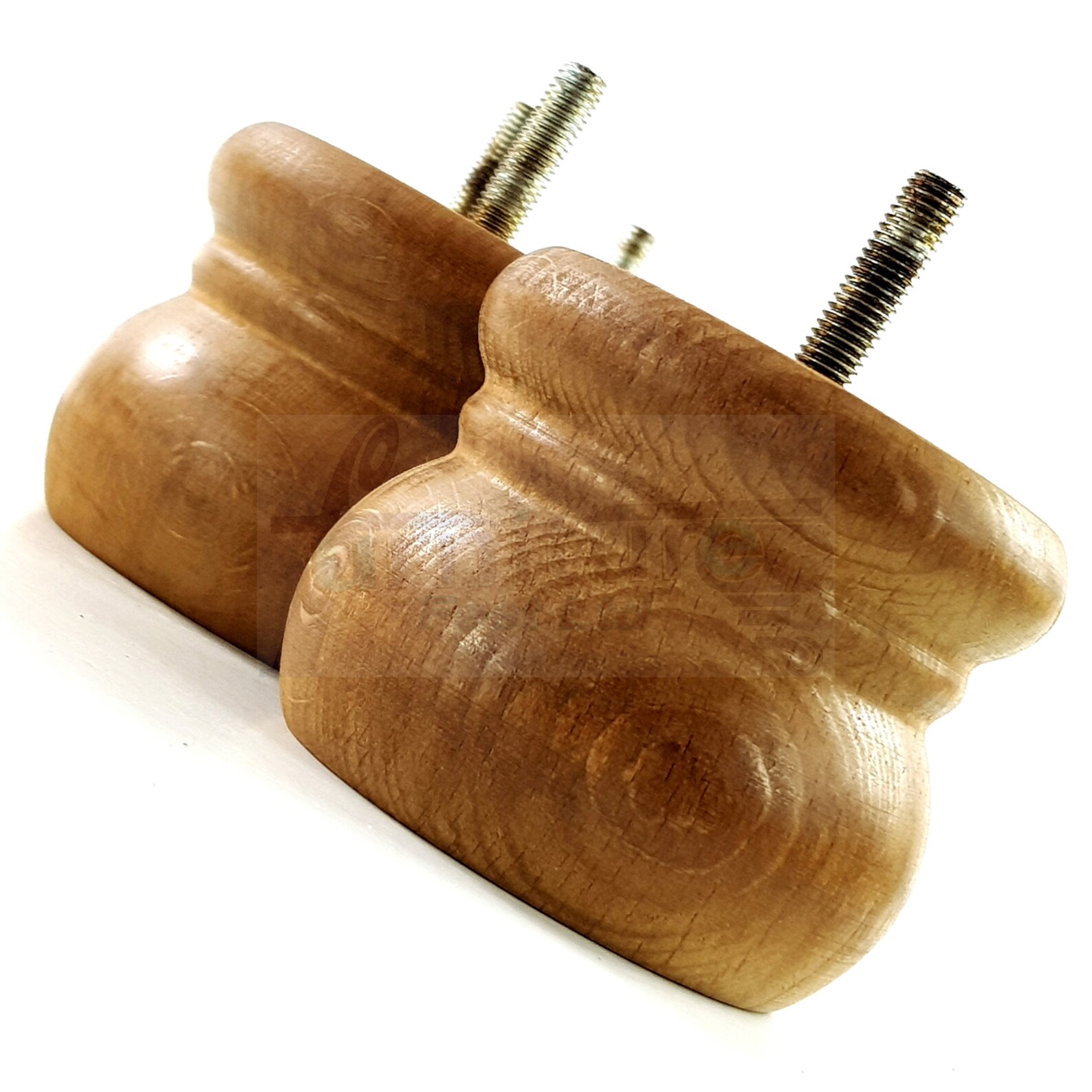 Solid Wood Bun Feet Replacement Turned Furniture Legs 60mm Etsy UK