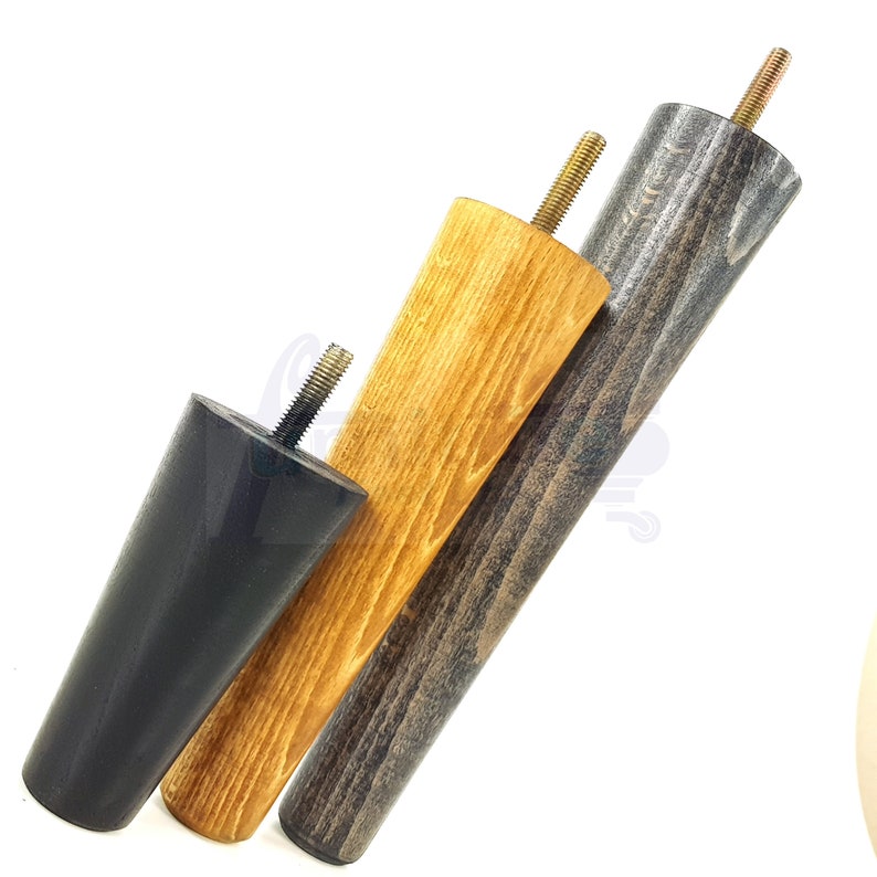 Dark Oak Solid Wood Furniture Feet 80mm to 240mm High Mid Etsy