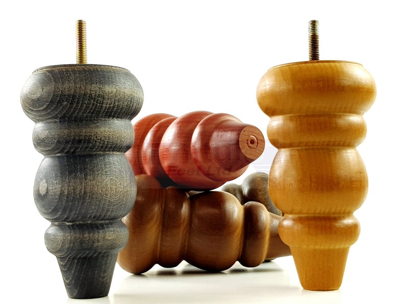 Solid Wood Furniture Feet Replacement Legs 155mm High for Etsy UK