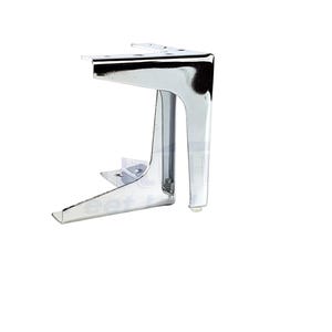 4 Metal Feet Silver Chrome Finished Furniture Legs 150mm High Sofa Chairs Stools Beds Cabinets Corner Furniture Leg Pre-Drilled