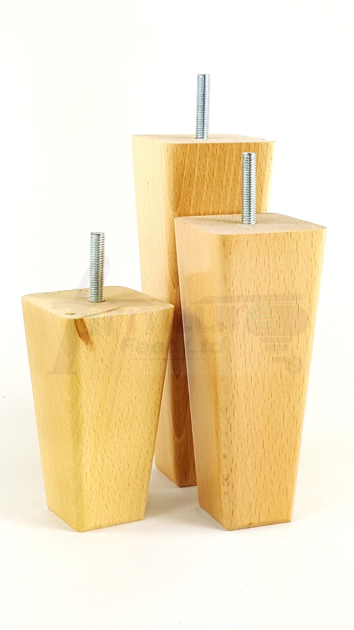 Natural Solid Wood Furniture Feet Replacement Legs 120mm to Etsy UK