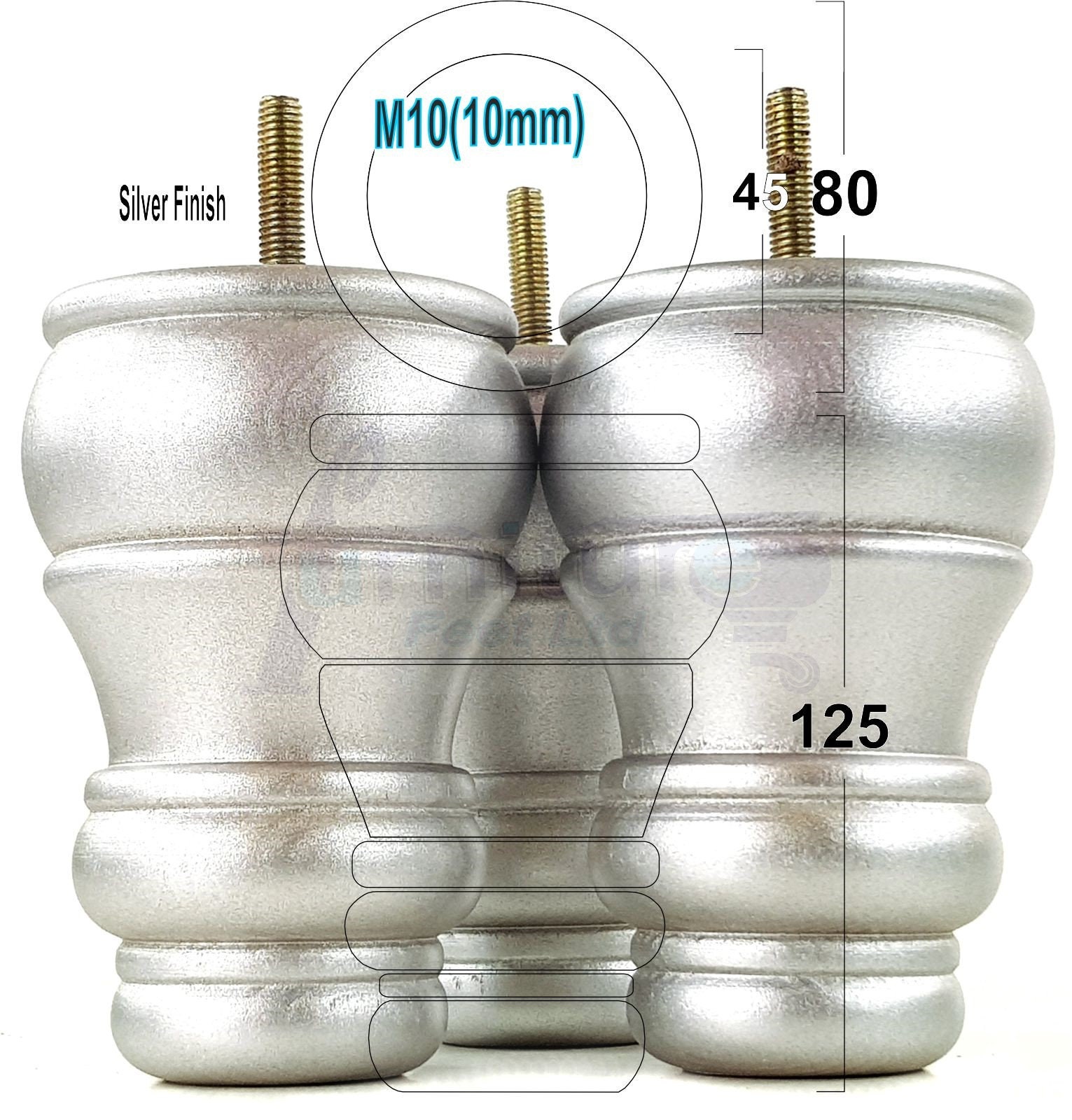 Solid Wood Bun Feet Replacement Turned Legs 125mm High Etsy Australia