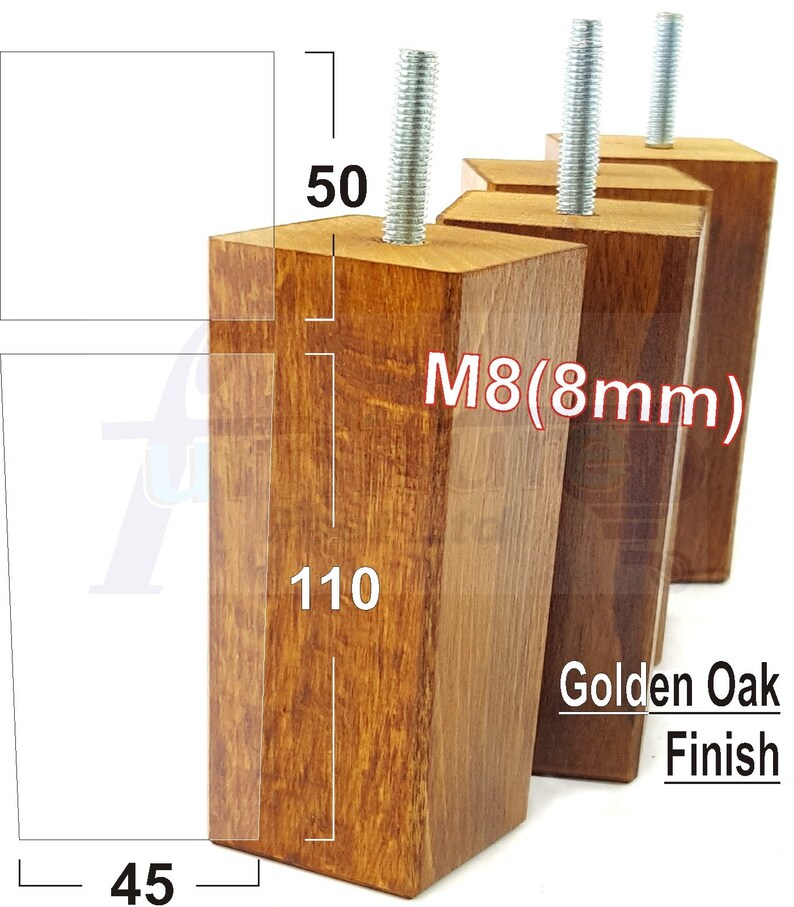 Solid Wood Furniture Feet Replacement Legs 110mm High Multiple Etsy