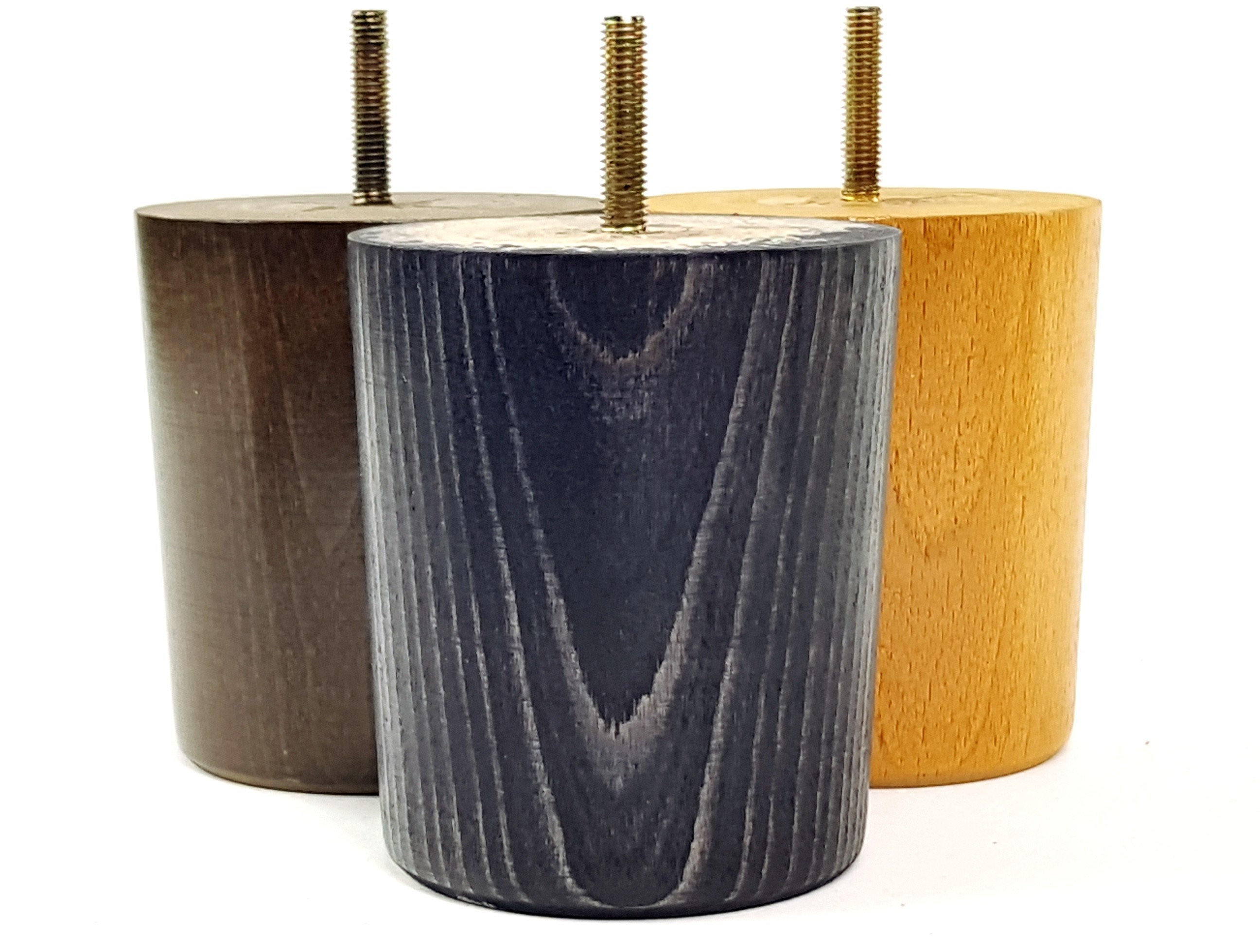 Solid Wood Bun Feet Replacement Turned Legs 100mm High Multiple Colours  Chairs Stools Sofa Beds Settee Furniture Cabinets M8 Set of 4 - Etsy, image size:2592x1960