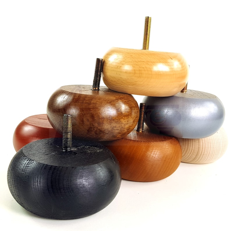 Solid Wood Furniture Feet Replacement Legs 40mm High for Etsy UK