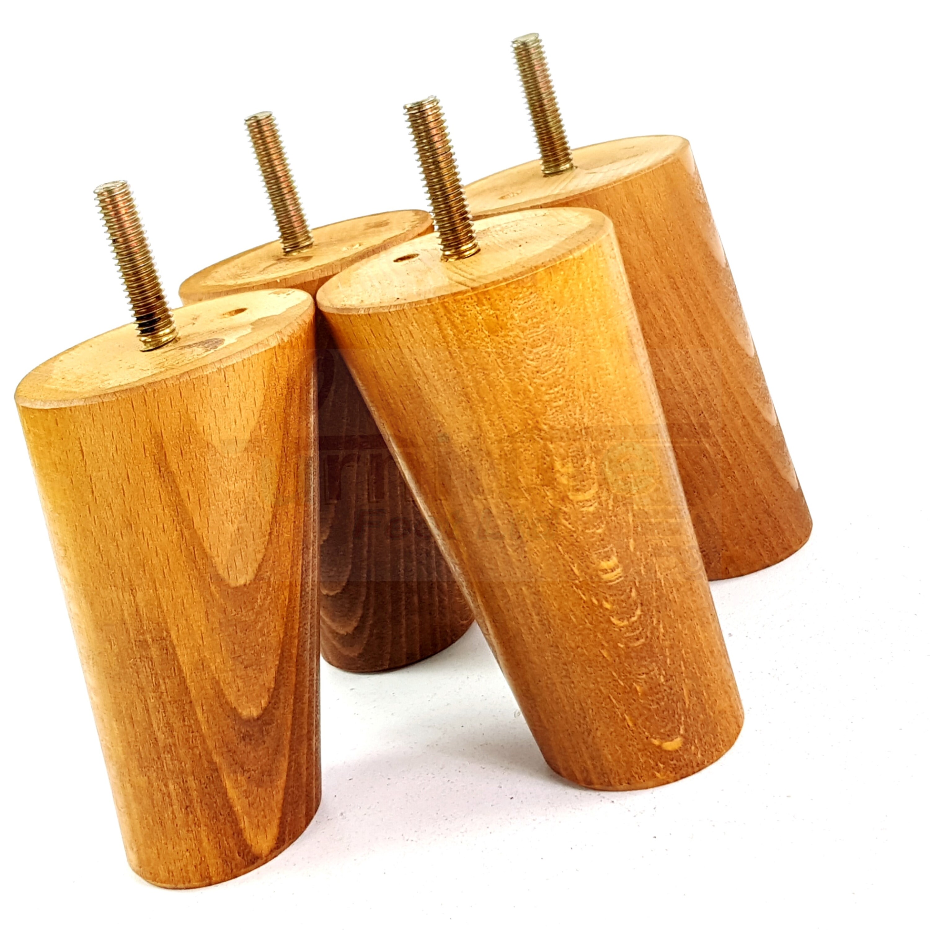 Solid Wood Furniture Feet Replacement Mid Century Retro Angled Etsy UK