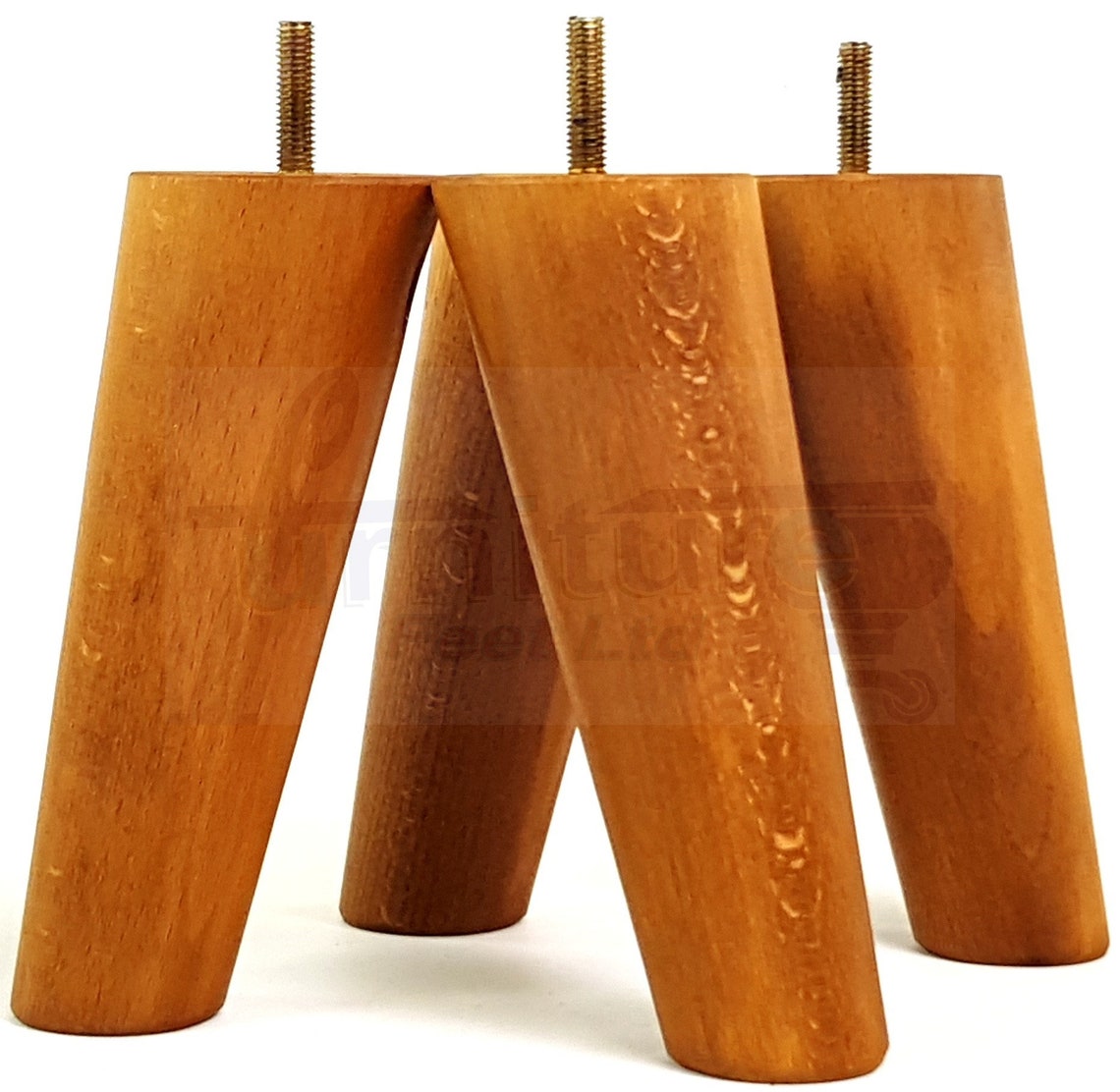 Wooden Furniture Legs Replacement Mid Centry Angled Retro Feet Etsy