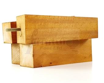 4 Patas de madera cuadradas de repuesto para muebles, con base cónica, de 100 mm a 240 mm de altura, acabado roble lavado medio M8. Para sofás, sillas, taburetes, armarios y camas.