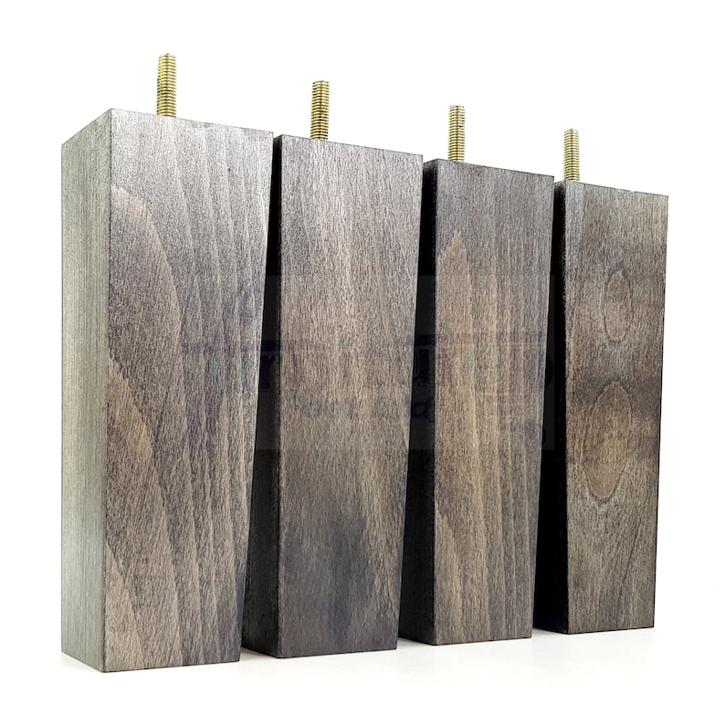 Wooden Furniture Feet Square Replacement Legs Block Tapered Etsy UK