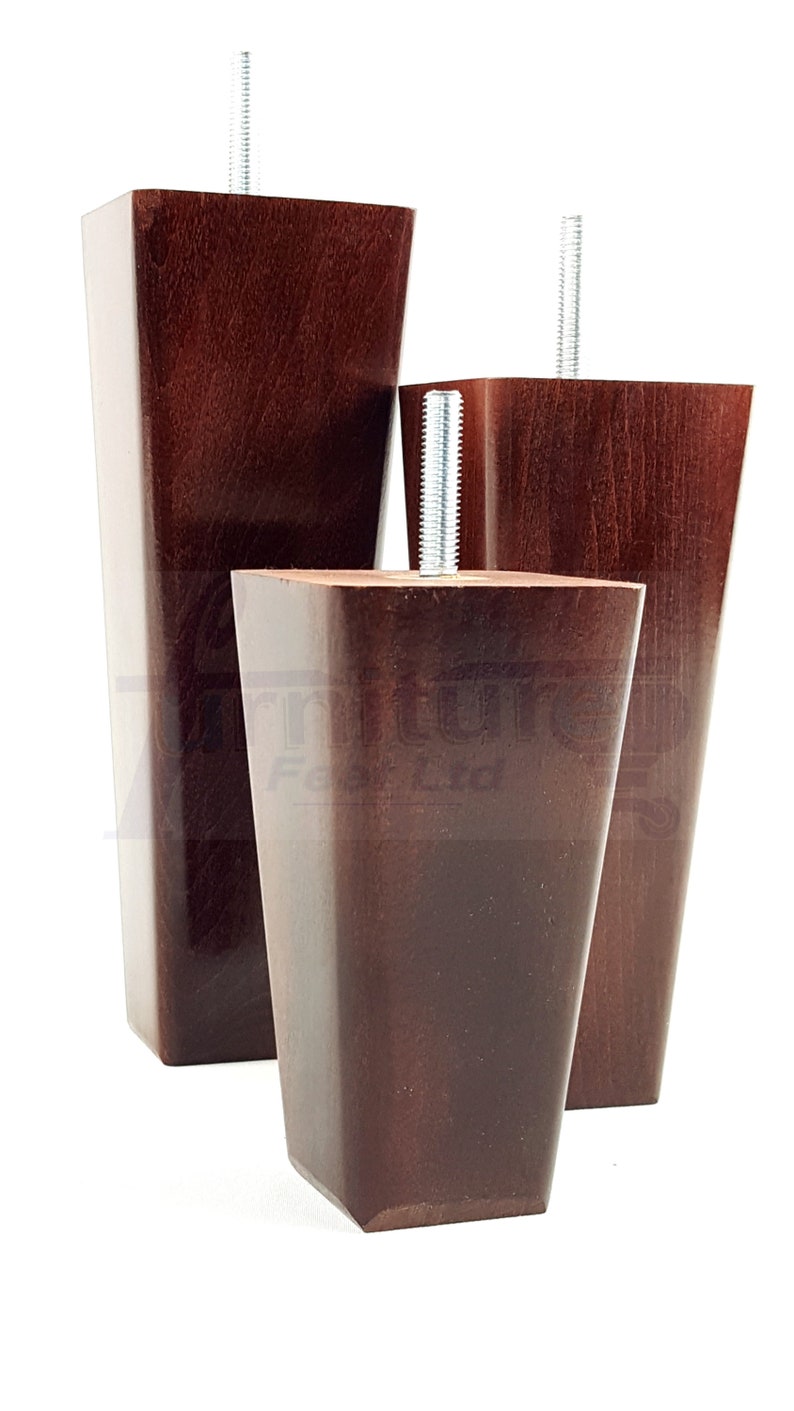 Mahogany Solid Wood Furniture Feet Replacement Legs 120mm to Etsy UK