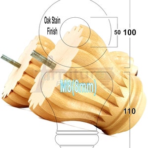 Conjunto de 4 muebles de reemplazo Pies de moño Múltiples | Etsy