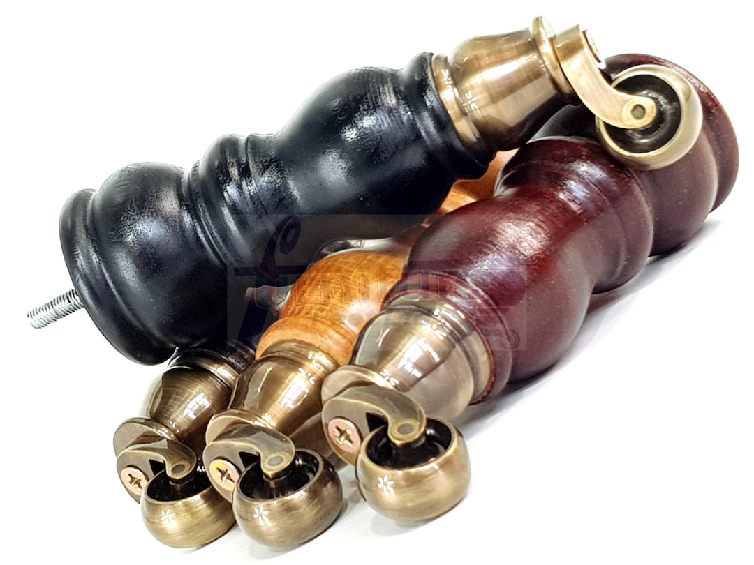 JMIATRY 4 Pezzi Piedini Per Mobili In Legno 10 Cm, Piedi Per Mobili, Gambe Per Mobili Legno, Piedi Per Mobili, Divano, Letto, Poltrona, Armadio - Foto 12