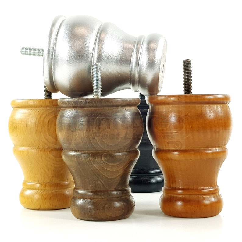Solid Wood Furniture Feet Replacement Legs 100mm High for Etsy Australia