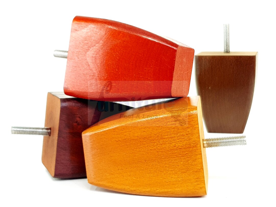 Solid Wood Furniture Feet Multiple Colours Replacement Legs 90mm High