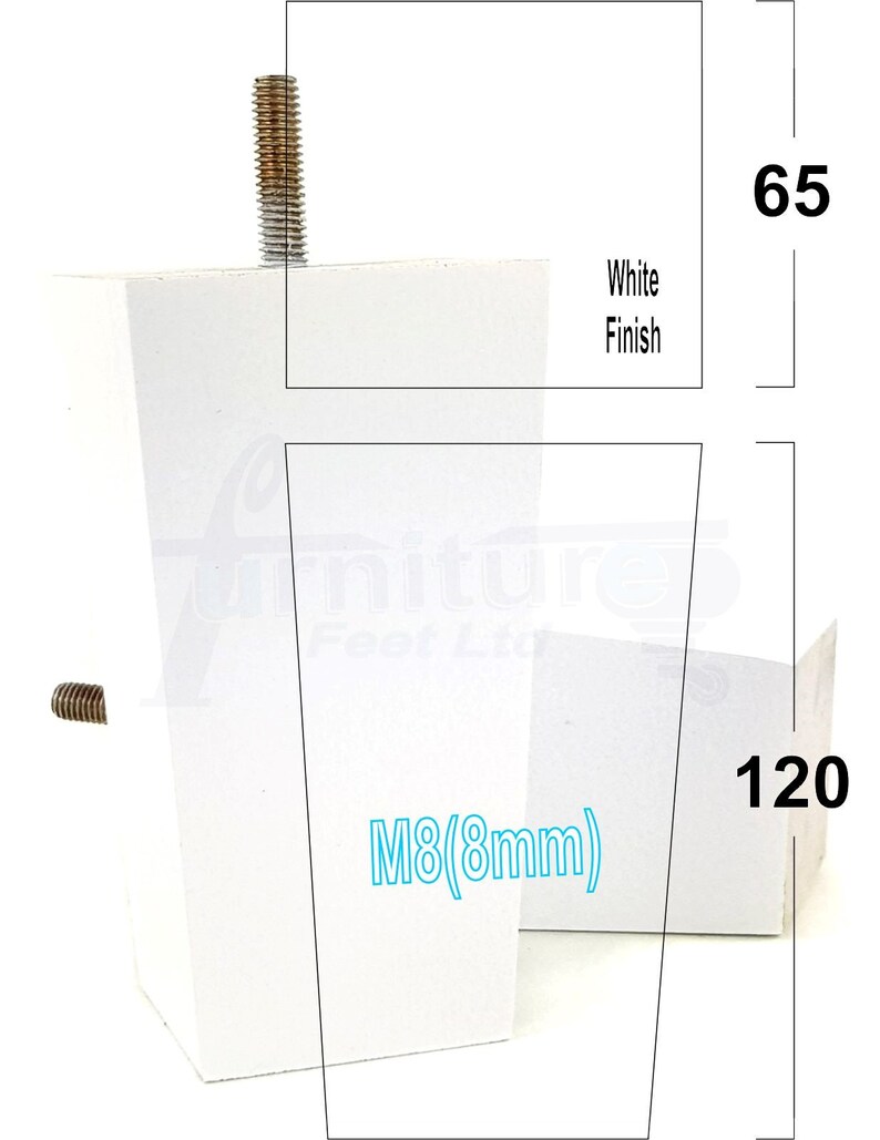 Solid Wood Furniture Feet Square Replacement Block Tapered Etsy