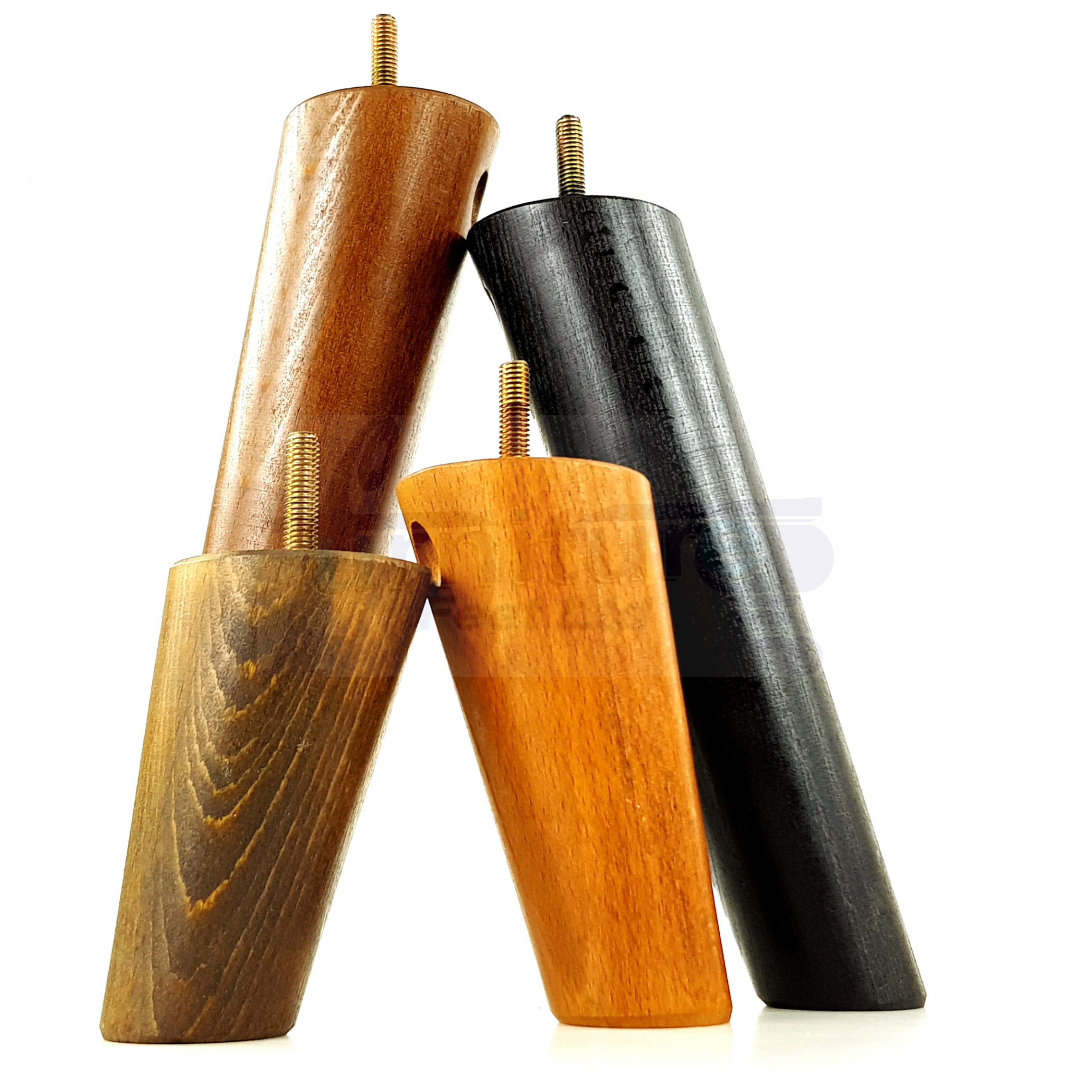 Solid Wood Furniture Feet Replacement Mid Centry Angled Retro Etsy Canada