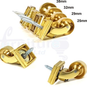Vervangend zwenkwiel met vierkante verfraaiingsbeker 25 mm, 29 mm, 32 mm en 38 mm messing schroeffitting
