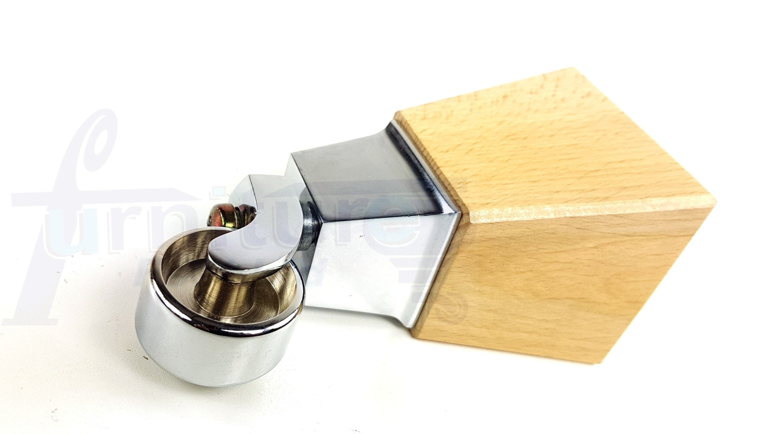 Gambe Per Divani NEW SIENA - Set Di 4 Piedi In Metallo Cromo Con Viti, Altezza 12,5 Cm - Foto 5