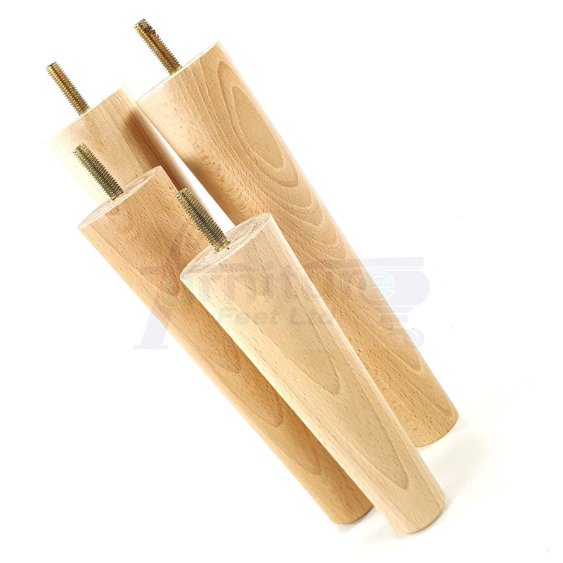 Natural Solid Wood Furniture Feet 100mm to 240mm High Mid Etsy Canada