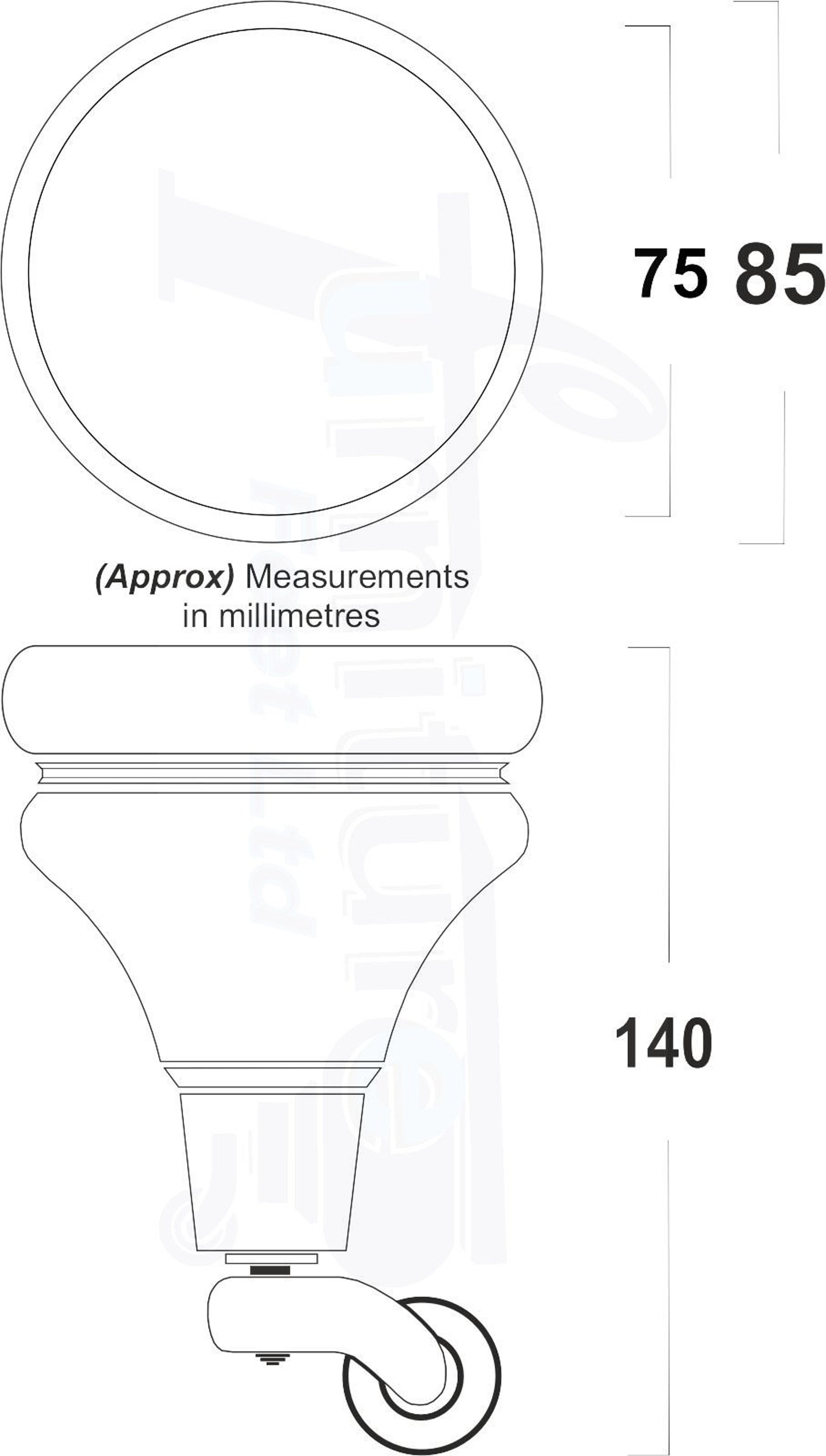 Solid Wood Furniture Feet With Antique Brass Castors Set of 4 Etsy UK