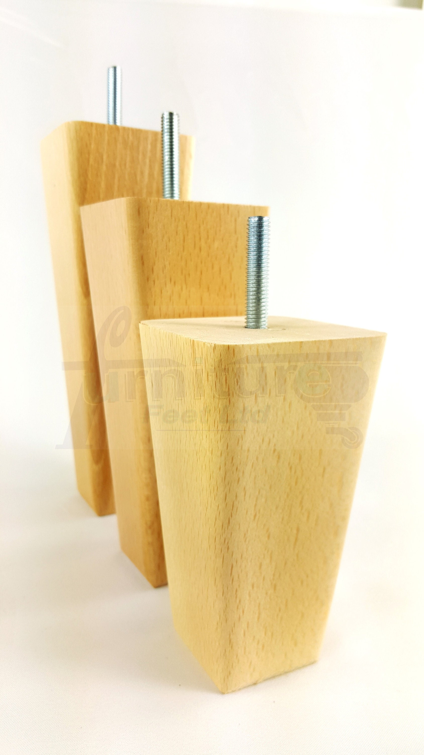Natural Solid Wood Furniture Feet Replacement Legs 120mm to Etsy UK