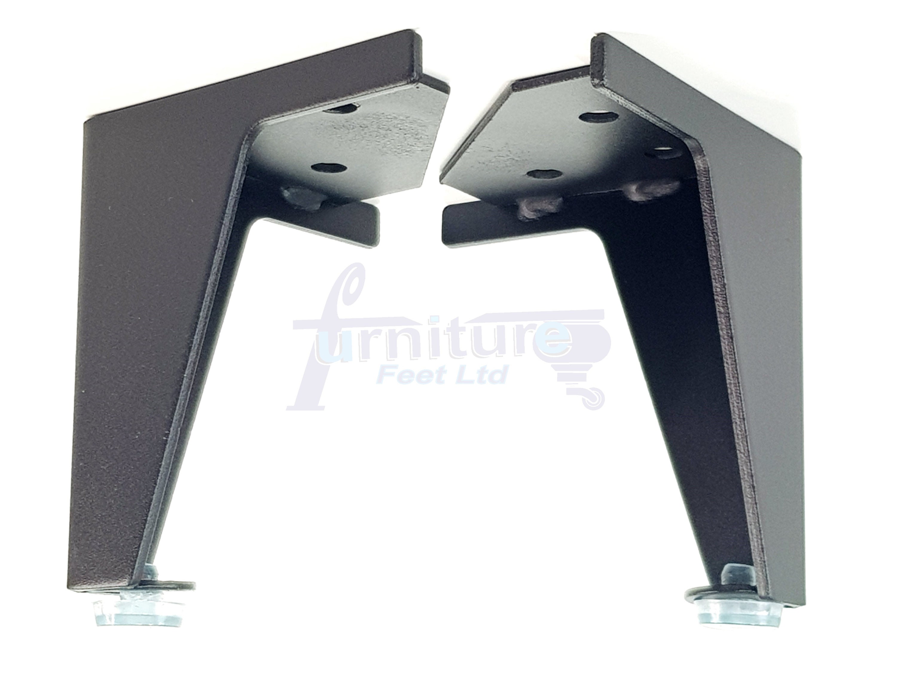 Metal Furniture Feet Black Finish Replacement Metal Legs 100mm Etsy UK