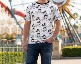 Sketch of Mickey Mouse - Unisex T-Shirt (Made in USA)