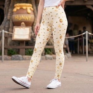 Leggings Hunny Pots inspirados en Winnie the Pooh - Inspirados en Disney para mujer (fabricados en EE. UU.)