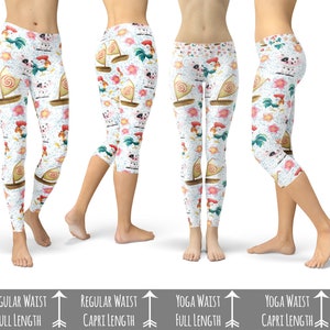 Heihei and Pua - Theme Park Inspired Moana Leggings in Capri or Full Length, Sports | Yoga | Winter Styles in Sizes Xs - 5XL - RUSH AVAIL!