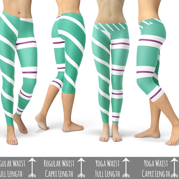 Vanellope von Schweetz Wreck it Ralph Inspired - Leggings in Capri or Full Length, Sports | Yoga | Winter Styles in Sizes Xs - 5XL