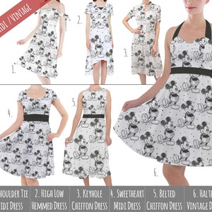 mickey mouse sketch dress