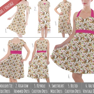 Chip 'n Dale - Theme Park Inspired Midi Dress in Xs - 5XL - Vintage Retro Inspired - RUSH AVAIL!