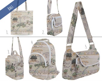 Hundred Acre Wood Map Winnie The Pooh Inspired - Theme Park Inspired Bags - Tote, Belt Bag, Crossbody, Backpack, or Shoulder Bag Purse